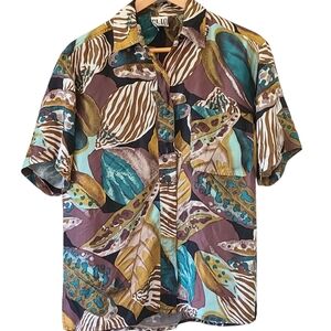 Clio Mens Silk Shirt Seashell S